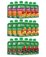 Organic Baby Food Pouches, 2nd Foods for Sitter, Fruit  Veggie Variety Pack, 3.