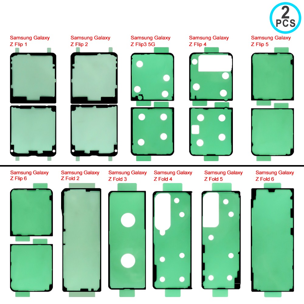 フォールン スリーブ 2 PCS Back Cover Adhesive Tape for Samsung Galaxy Z Fold 7 6 5