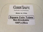 Vintage COIN SAFE Square Coin Tubes Cent/Penny - Full Case (100 qty/case)  USED