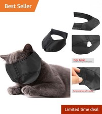 Cat Muzzle for Grooming - M Size Breathable Nylon, Prevent Biting and Scratching