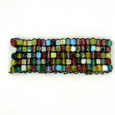 Multi Color Stranded Bead Boho Bracelet Stretchy Jewelry