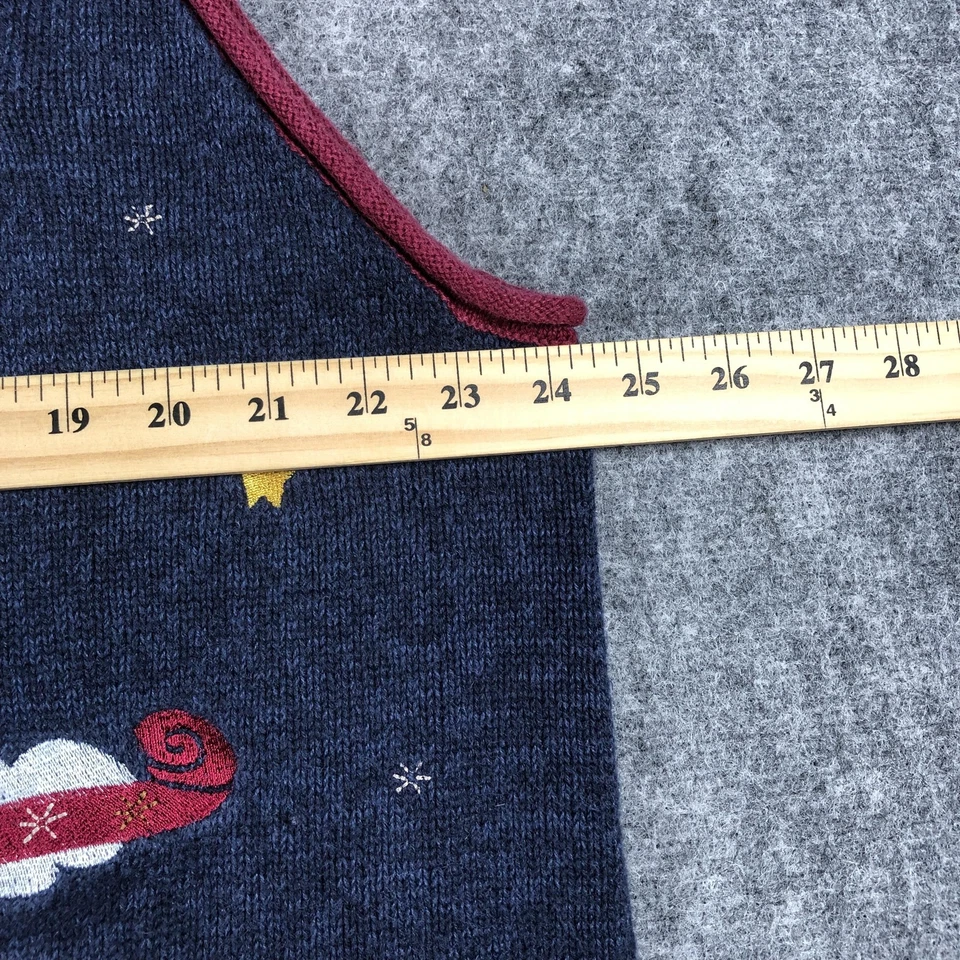 Chaleco Suéter Vintage Quacker Factory Mujer 2XL Casa de Vacaciones Estrellas Años 90 Foto 4 de 4