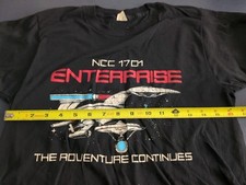  Vintage Star Trek The Next Generation The Adventure Continues Tshirt 1987