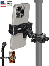 Mic Stand Phone Holder, Phone Holder Mount for Microphone Stand, Music Stand, Gu