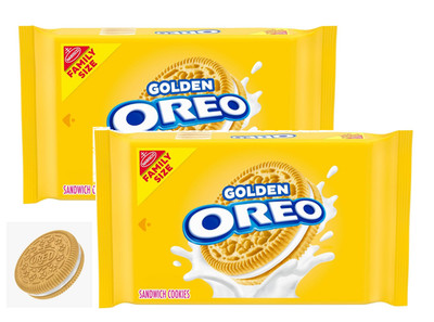 Oreo Golden Vanilla Sandwich Cookies, Family Size, 18.12-Ounce (Pack of 2) Sale!