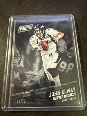 2017 Panini Black Friday Thick John Elway HOF #44 7/50 Jersey # Broncos