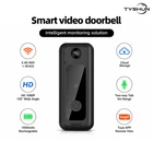 Smart Video Doorbell Tuya WiFi Doorbell Camera with Chime 125° Wide Angle Night