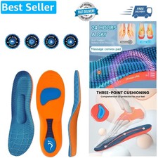 Plantar Fasciitis Insoles, Heavy Duty 220+lbs Arch Support Insoles for Heel P...
