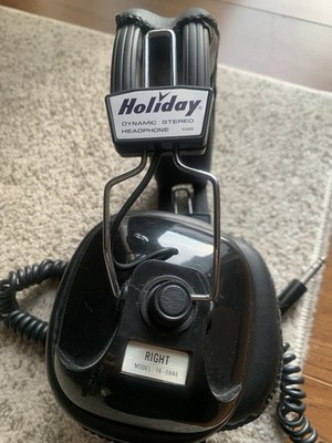 Vintage Holiday Gas Station Dynamic Sound Over The Ear Headphones Tested Works