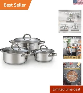 High-Performance Cookware Set - Induction & All Stovetops, 6-Piece Collection