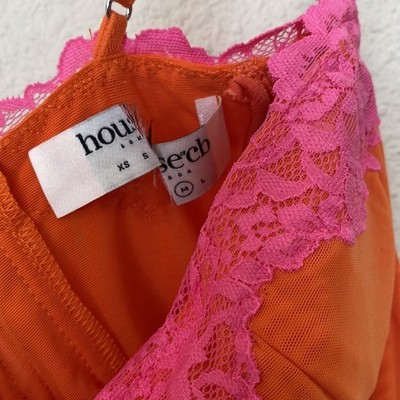 chinese dress ladies House of CB Aiza Flame Orange Dress Hire Melbourne main image 1