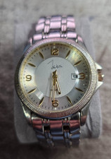 VINTAGE JOHN WEITZ QUARTZ DATE WATCH IN STAINLESS STEEL, NEW BATTERY