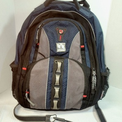 SwissGear USAA Backpack Blule Gray Black Travel School Work Bag Heavy Duty