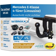 ANHÄNGERKUPPLUNG abnehmbar für Mercedes E-Klasse W213 ab 16 +13pol ES spezifisch