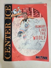 Signed San Diego Gulls WCHL Team Magazine 2000-01 Season