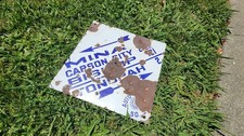Autoclub California Diamond Porcelain Sign ACSC NEVADA RARE ORIGINAL VINTAGE AAA