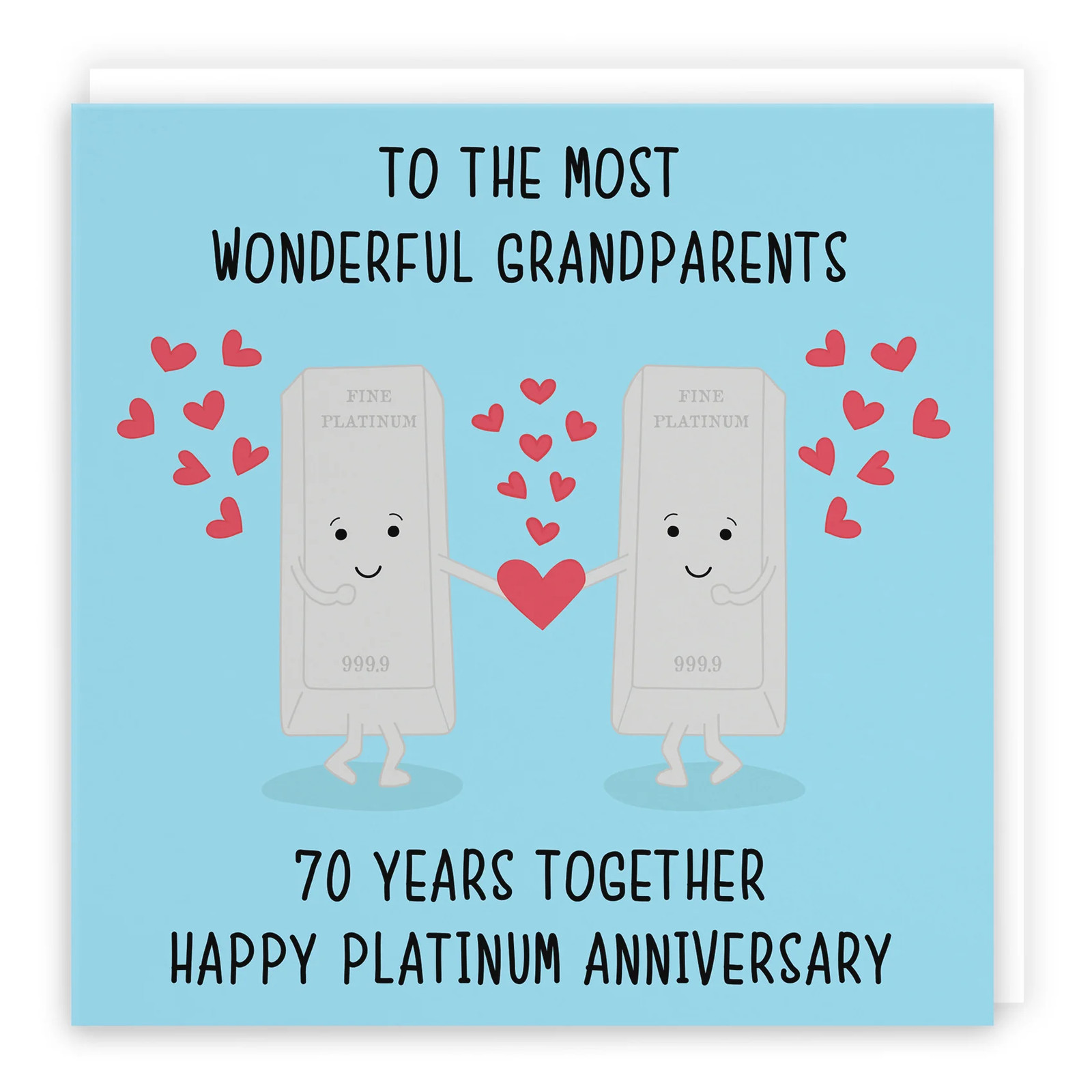 70th Grandparents Anniversary Card Iconic