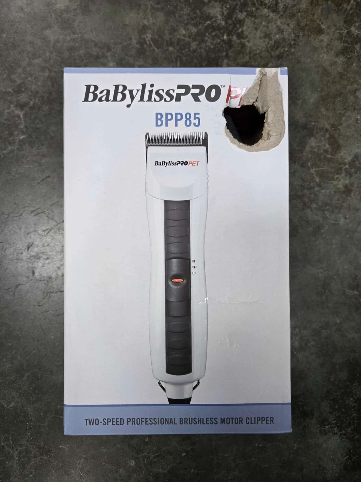 NIB BaByliss Pro Pet BPP85 Two-Speed Professional Brushless Motor Clippers