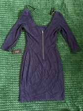 NWT Guess Women’s Royal Blue Floral Black Lace Short Sleeve Mini Dress Size 0