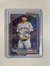 2024 Bowman Chrome Mega Box Mojo Refractor Kodai Senga #1 New York Mets