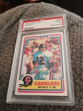 Jim Kelly 1984 Topps USFL #36 Rookie PSA Graded 9