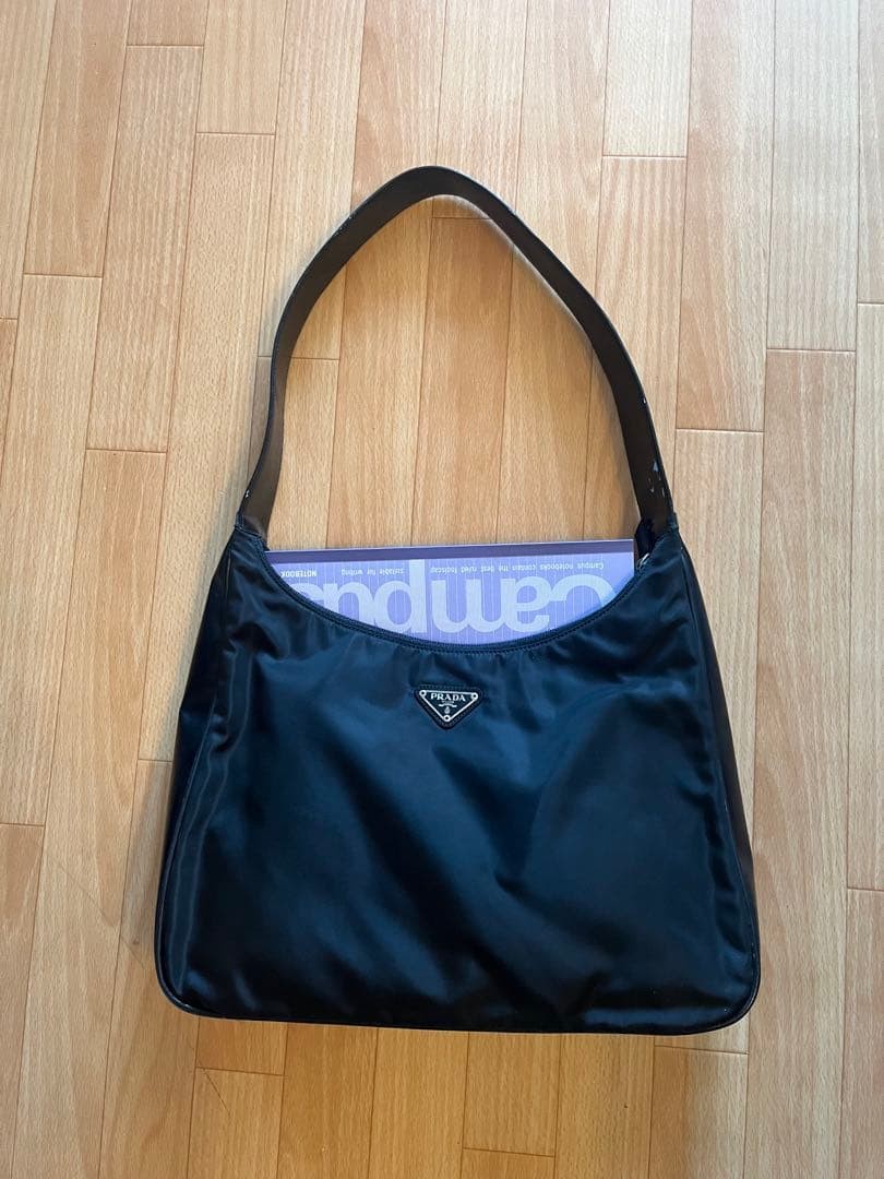 PRADA Black Nylon Shoulder Bag thumbnail 2