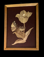 Strohbild DDR Tulpe Schmetterling