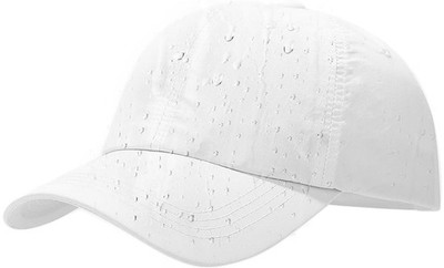 White Waterproof Baseball Cap Women Men Cap Adjustable Baseball Cap Dr...
