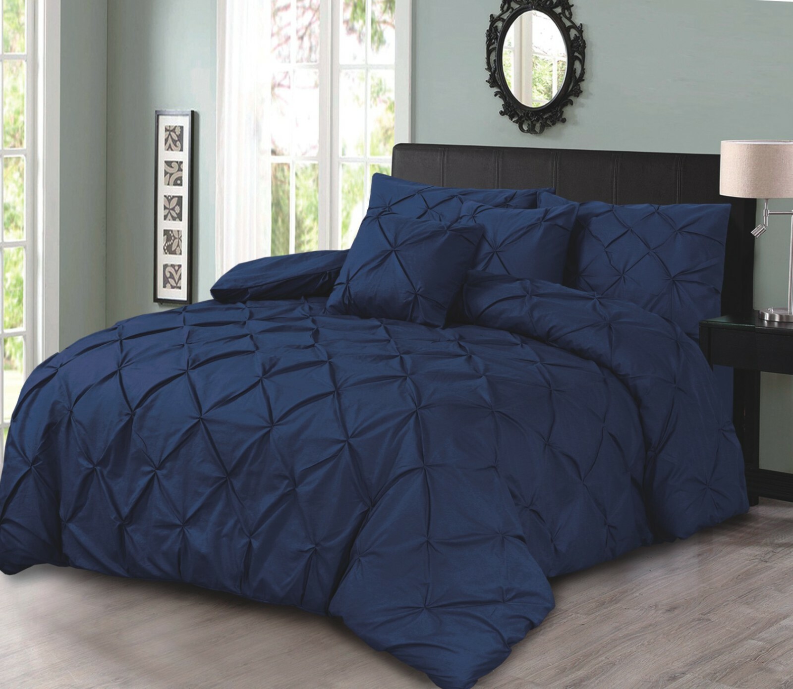 EGYPTIAN COTTON Mix PINTUCK DUVET COVER SET BEDDING SETS DOUBLE KING SUPER KING eBay