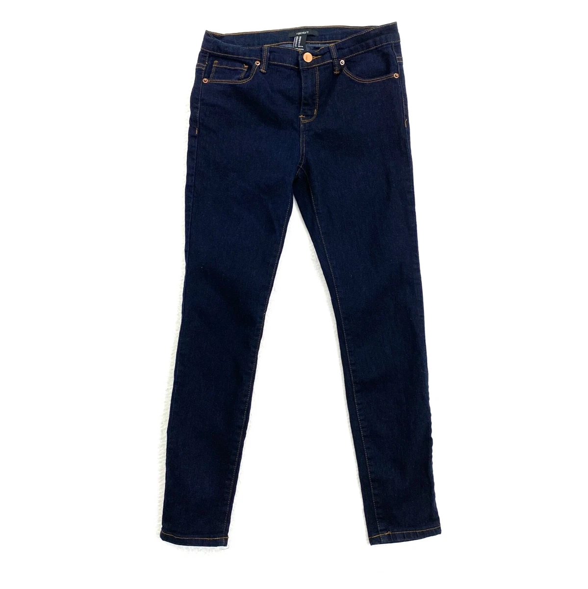 Forever 21 Women s Slim Fit Dark Blue Jeans Stretch Size 28 28 x 27.5