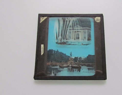 Glass Magic Lantern Slide PALACE AT PETERCHOFF C1890 PHOTO RUSSIA - Picture 2 of 2