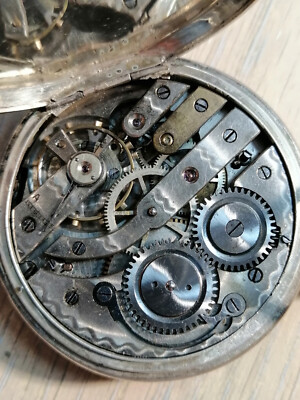 Ancre Ligne Droite Remontoir 15 rubis swiss made  pocket watch. Georgeous!