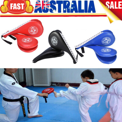 Almohadilla De Esponja De PU Suave Para Entrenamiento De Boxeo Taekwondo Karate Patadas Y Kickboxing Ideal Para Ninos Y Adultos Color Rojo