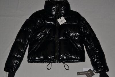Authentische Sam. New York Freestyle Gekürzte Jacke Jet Schwarz Alle Größen Neu