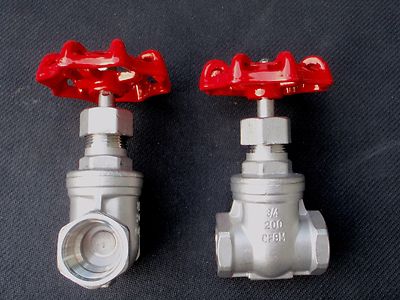 STAINLESS STEEL SHUT OFF GATE  VALVE 3/4'' NPT GV-075