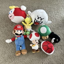 Nintendo Super Mario Lot of 8 Plush - Mario Cheep Cheep Ghost Boo READ