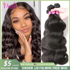  Brazilian Body Wave Hair Bundles Human Hair Weave Bundles  1/3/4 Piece 8-30”