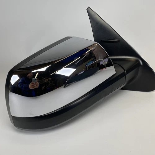 Toyota Tundra RH Door Mirror OEM  Black with Chrome Cover Heated Elec Adj