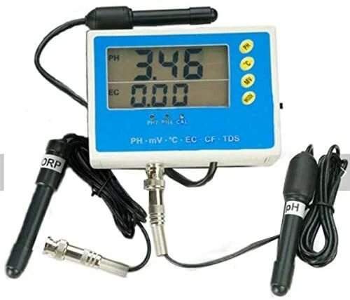 6 in1 Water Quality Monitor ORP TDS pH EC CF Temp Tester Meter ATC Function - Image 3 of 4