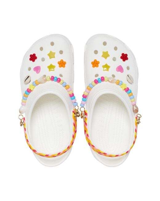 【CROCS】 Classic platform bouquet clog White Crocs Classic Bouquet Platform Clog - Women's - Free