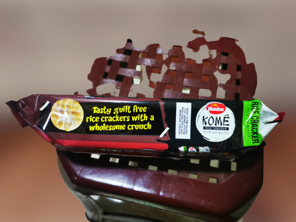 Munchee Kome Rice Cracker Biscuits CEYLON Sugar Free No Added MSG BBQ Flavor