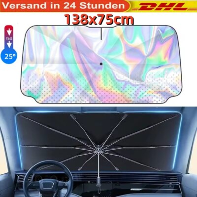 Auto Pkw Sonnenblende UV Block Windschutzscheibe Frontscheibe Sonnenschutz 140cm