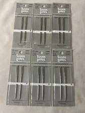 Susan Bates 14080 Steel Yarn Needles 2.75"- Size 13 - Box 6 Cards - 12 Needles