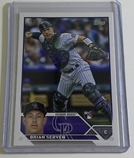 Brian Serven 2023 Topps Series 1 Rookie RC #41 Colorado Rockies