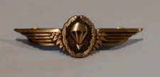 Genuine Issue German Military Bw Paratrooper Badge, Bronze, NOT a PX copy