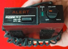 Maxon RD-21 Radar Detector Mini Black w/ Clip & 12 Volt Plug Cable Working