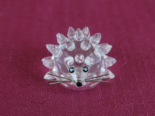 SWAROVSKI CRISTALLO RICCIO  CON BAFFI METALLO ANIMALE COLLEZIONE VN5