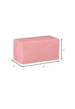 Pink Bakery Boxes 10 Pack 8” x 4” x 4” Inch Pink Cake Box Cookie box home Bakery