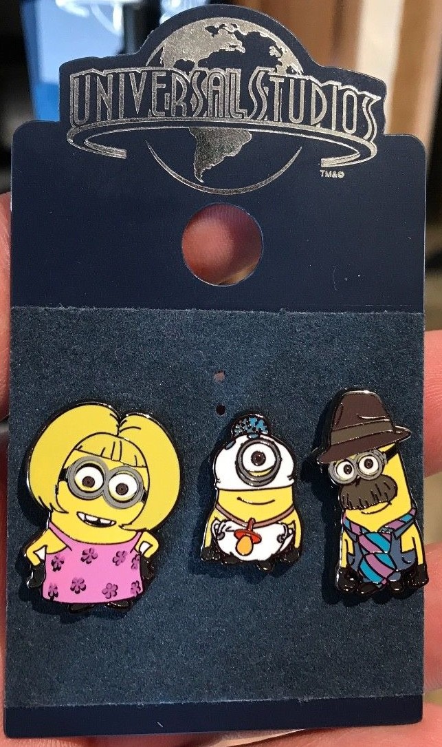 Universal Studios Despicable Me Minion Family 3 Pin Set New | eBay