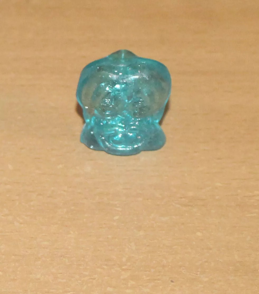 Crazy Bones Coca Cola Geloucos Rockeiros GLITTER TEAL LIPS *Extremely  Rare*